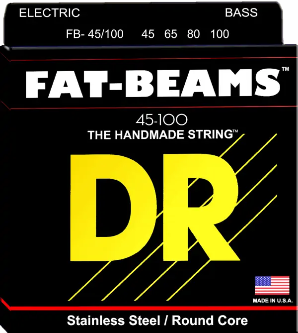 DR Strings Fat Beam 4 String Medium Lite (45-100)