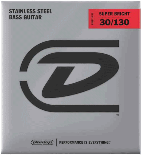 Dunlop Super Brights Stainless Steel 6 String (30-130)