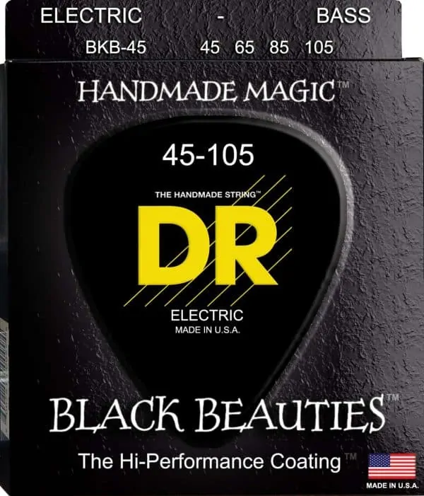 DR Strings Black Beauties 4 String Medium (45-105)