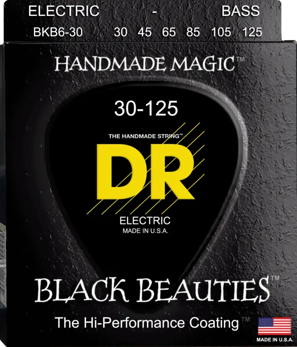 DR Strings Black Beauties 6 String Medium (30-125)