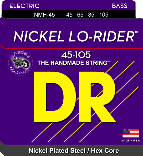 DR Strings Nickel Lo-Riders 4 String Medium (45-105)