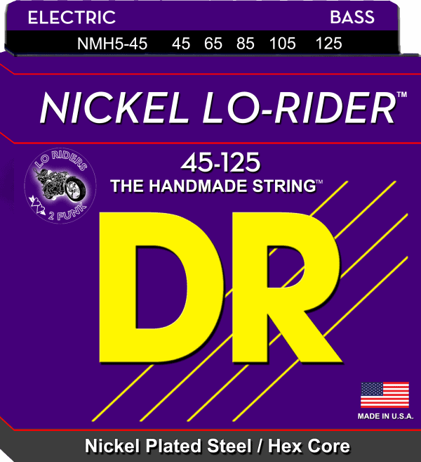DR Strings Nickel Lo-Riders 5 String Medium (45-125)