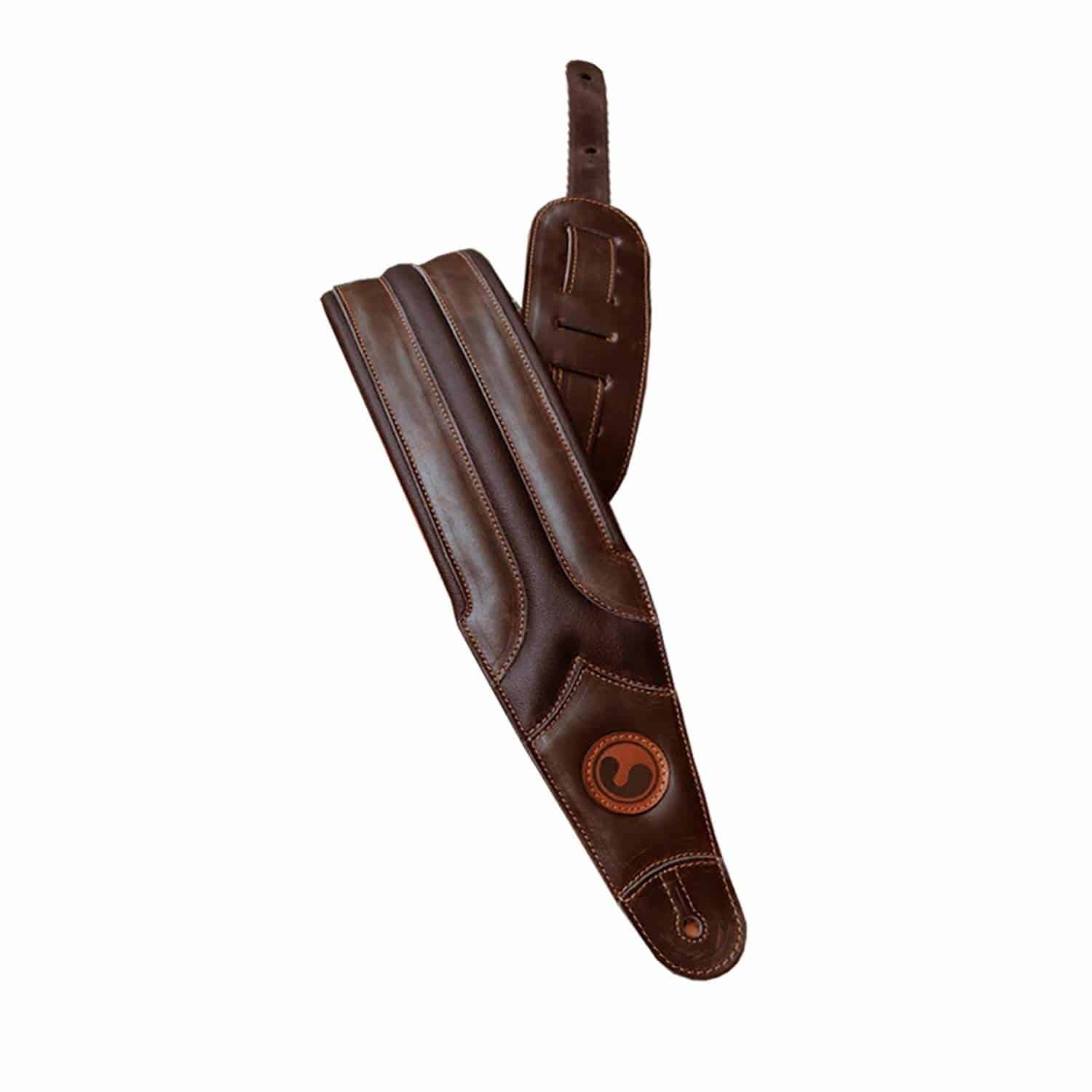 Ergo Straps RIVER 4 Dark Brown : Black (Padded, Genuine Leather)