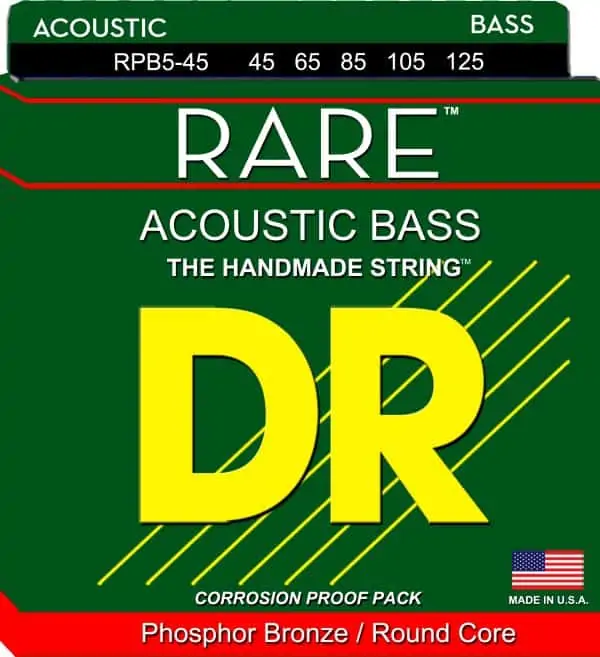 DR Strings Rare Acoustic Bass 5 String (45-125)
