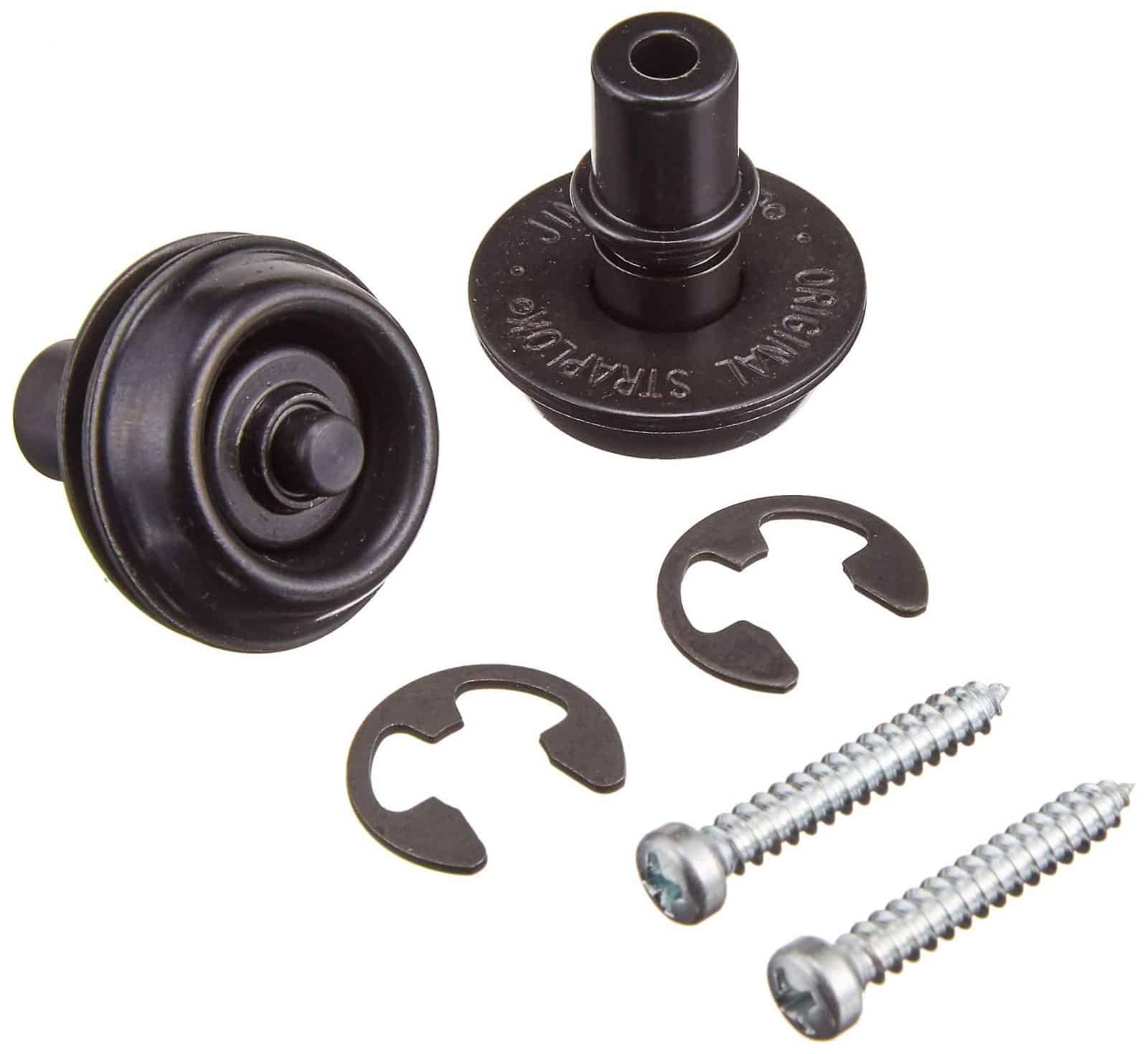 Dunlop Straplok black Flush Mount Bass Buddha