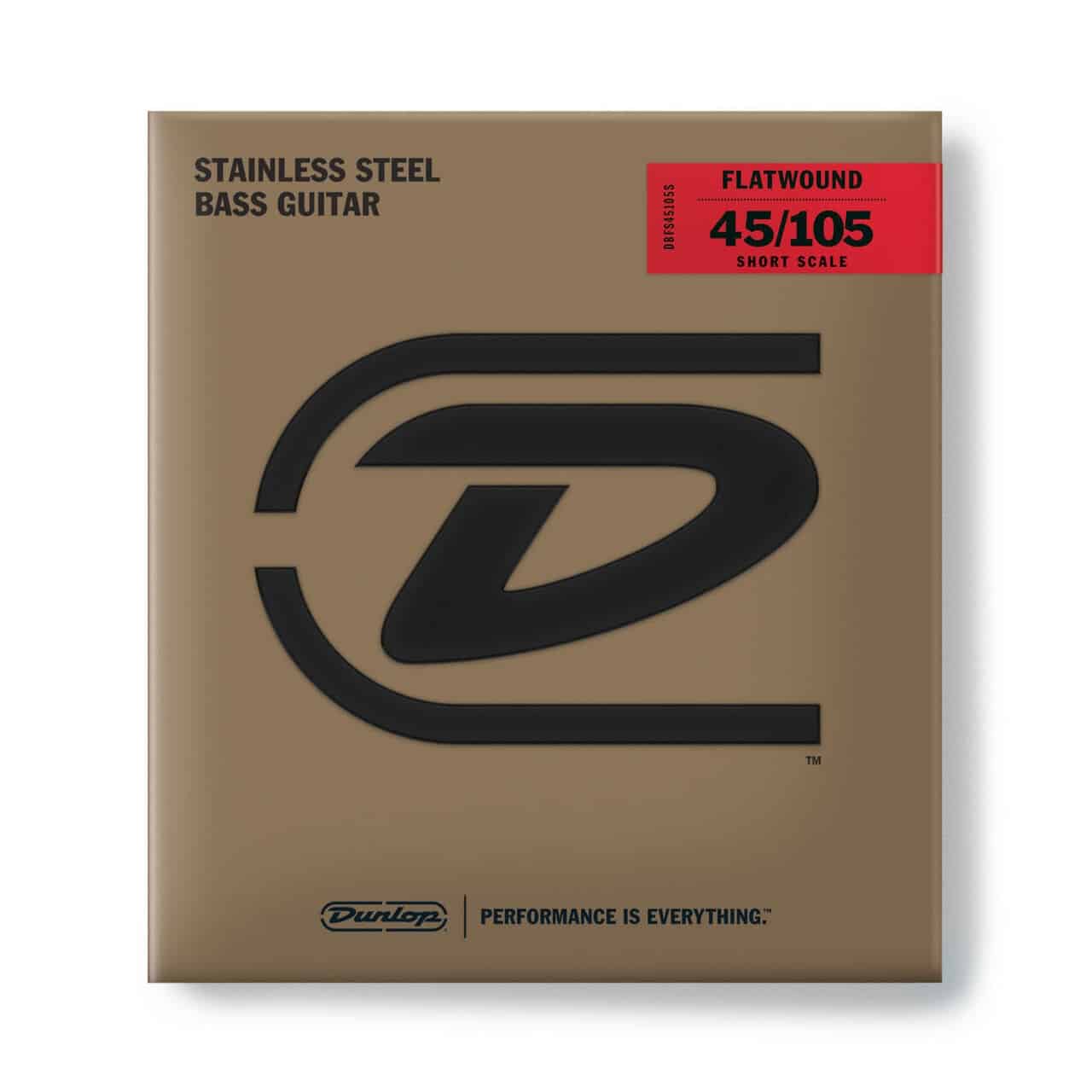 Dunlop Flatwound Shortscale 4 string (45-105)