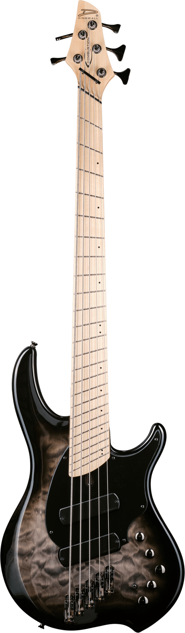 Dingwall Combustion-5 2 tone Blackburst (Quilted maple top)