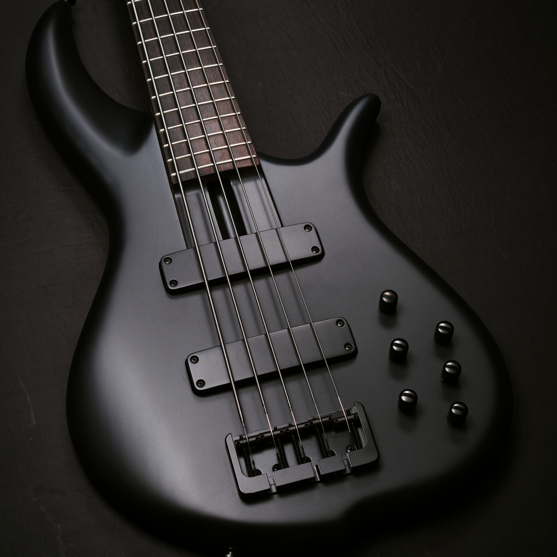 Matte Black Bass Guitar