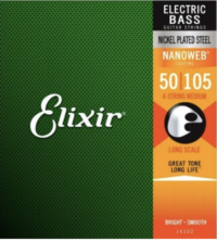 Elixir Bass Guitar Strings Nickel Plated 50-105