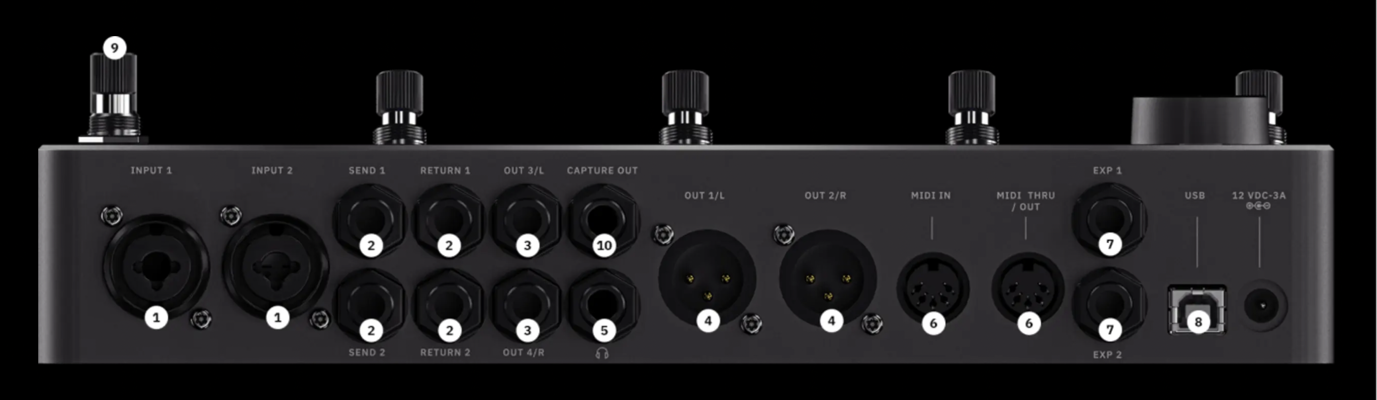 Neural DSP back side input/output