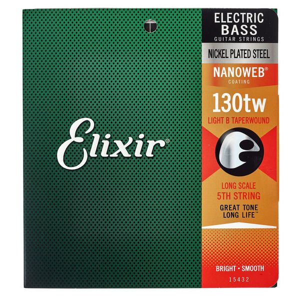 Elixir Electric Bass Nickel Plated Steel with NANOWEB Coating (130W)
