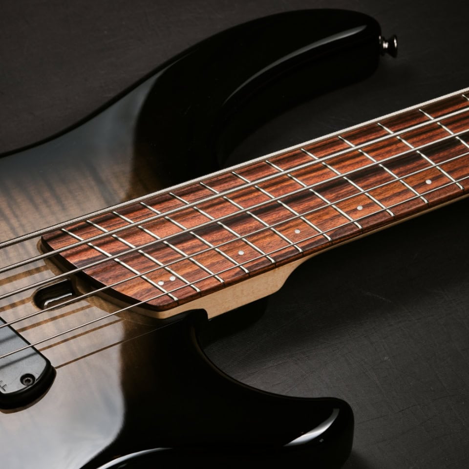 Dingwall Combustion 5 Flamed Maple Black Burst | Bass Buddha