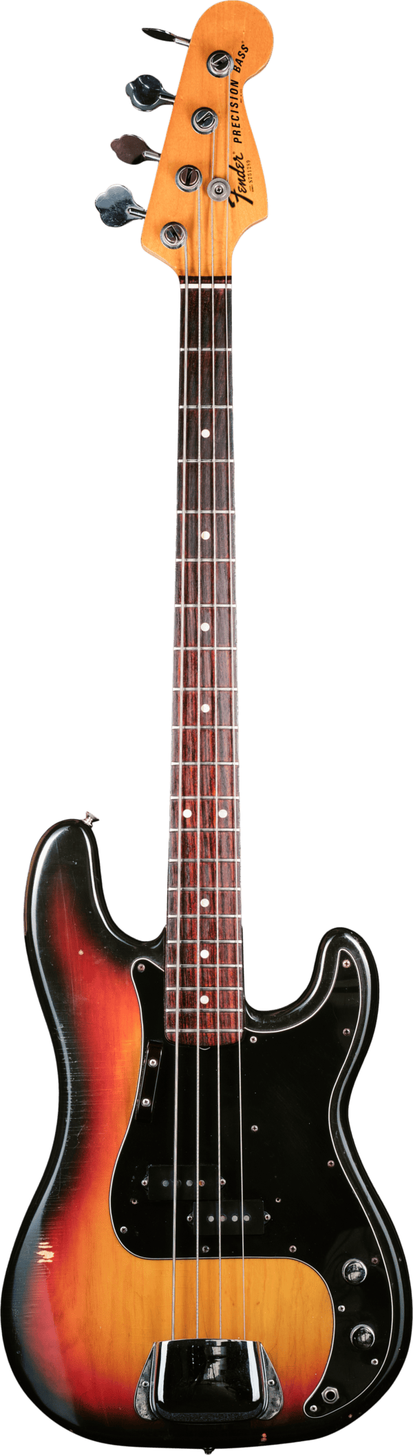 Pre-owned Fender P bass Sunburst (1977)