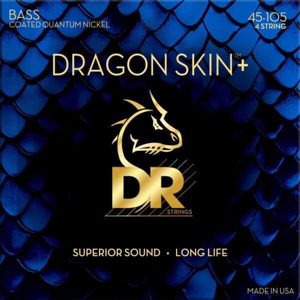 DR Strings Dragon Skin + 4  Coated Quantum Nickel (45-105)