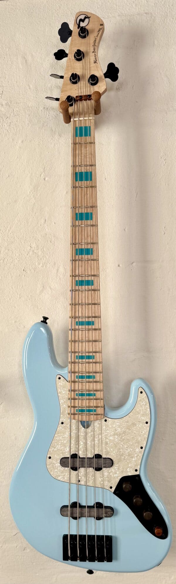 Preowned Marco Bass Guitars TFL-5 Sonic Blue