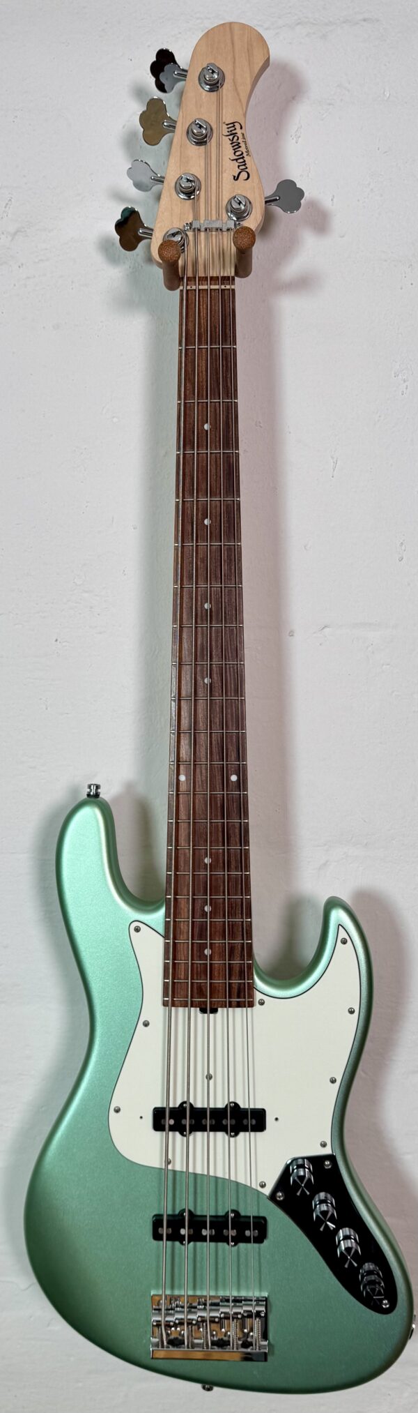 Preowned Sadowsky Metroline 21-5 Vintage Sage Green Metallic Satin