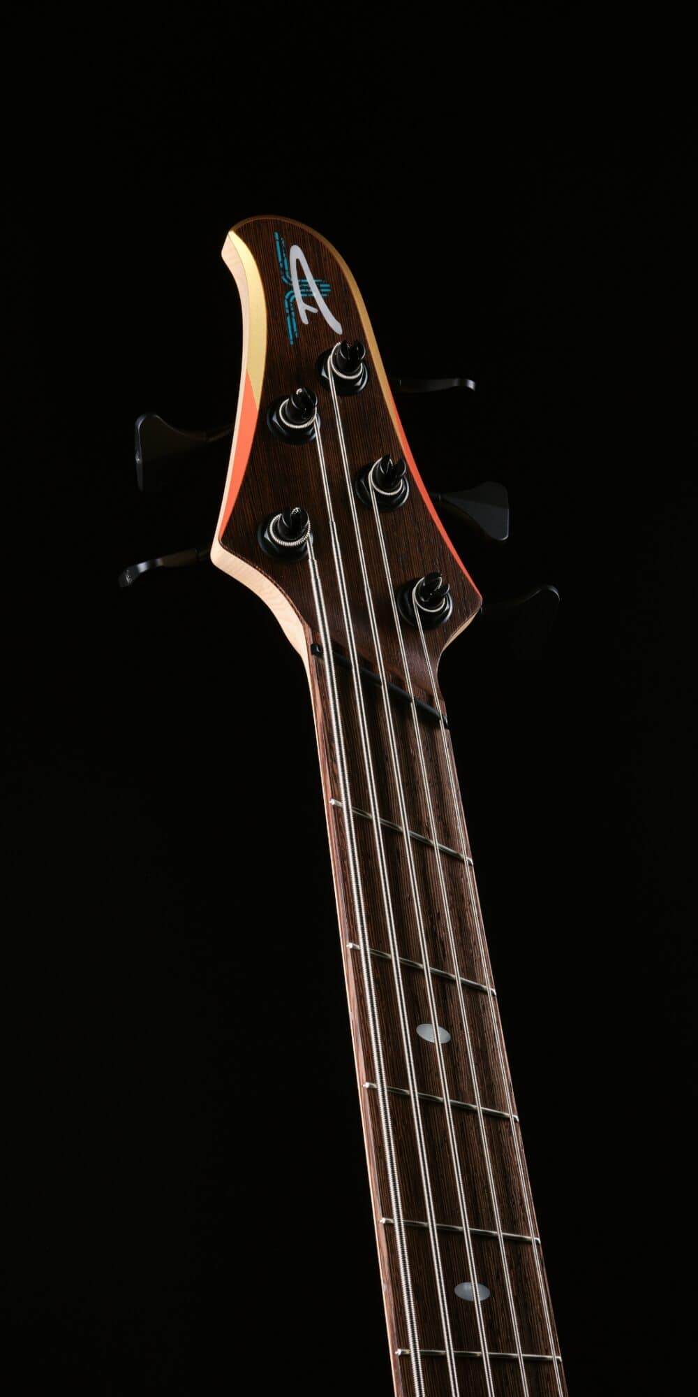 Dingwall D-Roc 5 Custom Gold Center Orange Wings | Bass Buddha