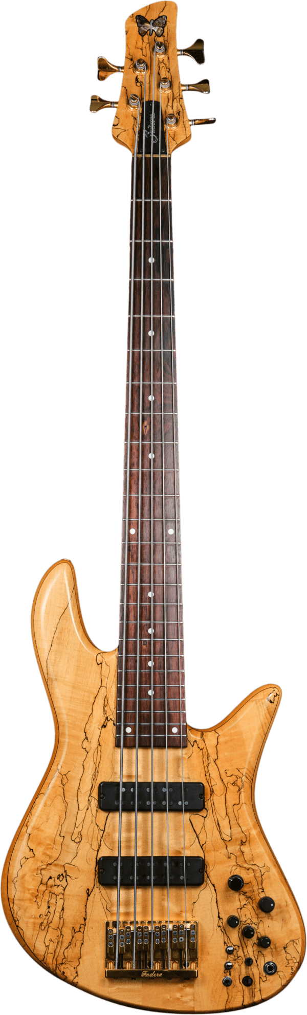 Preowned Fodera Emperor Elite Spalted Maple Top (1997)