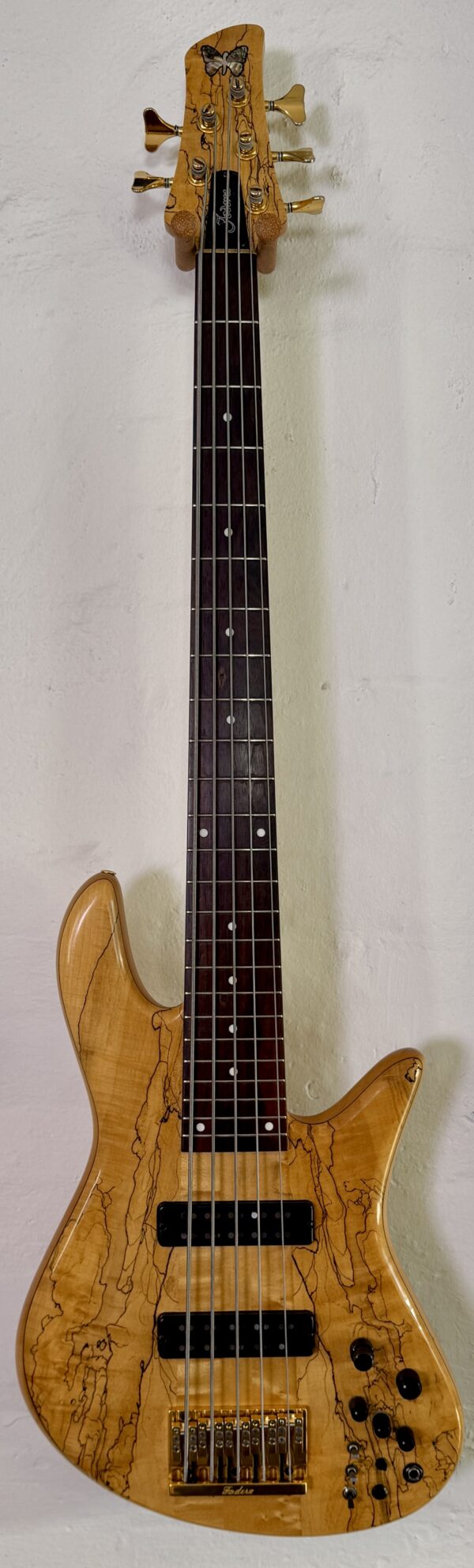 Preowned Fodera Emperor Elite Spalted Maple Top (1997)