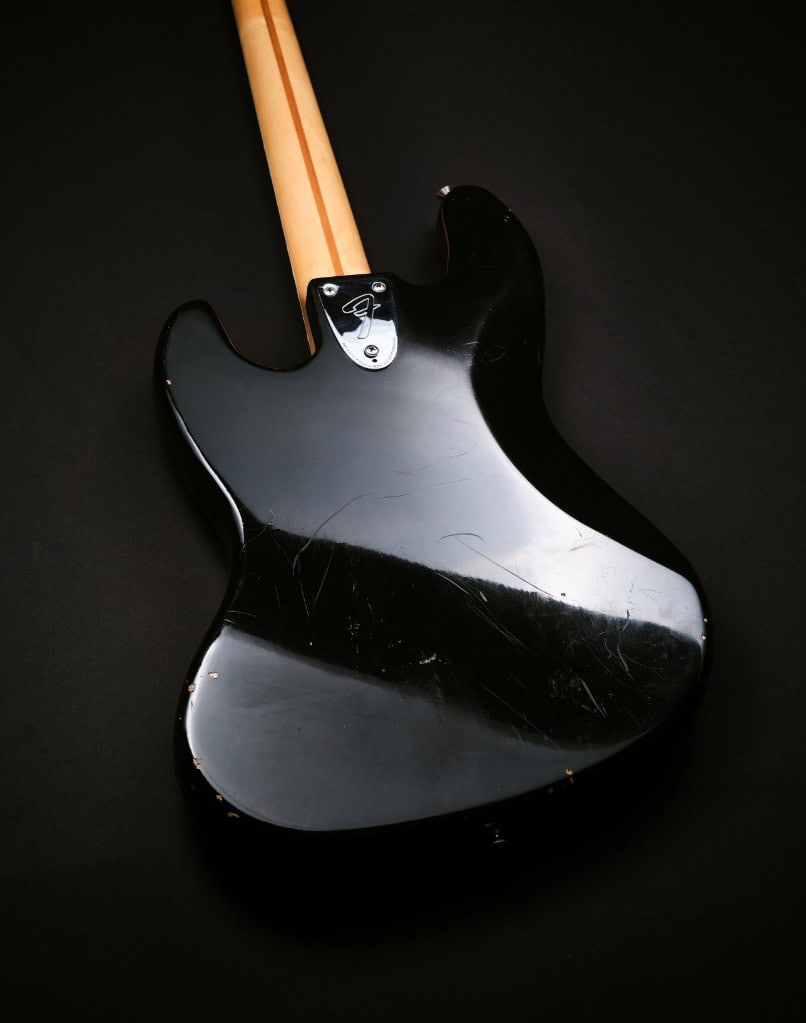 Pre-owned Fender Jazz Bass Black 1977 (6)