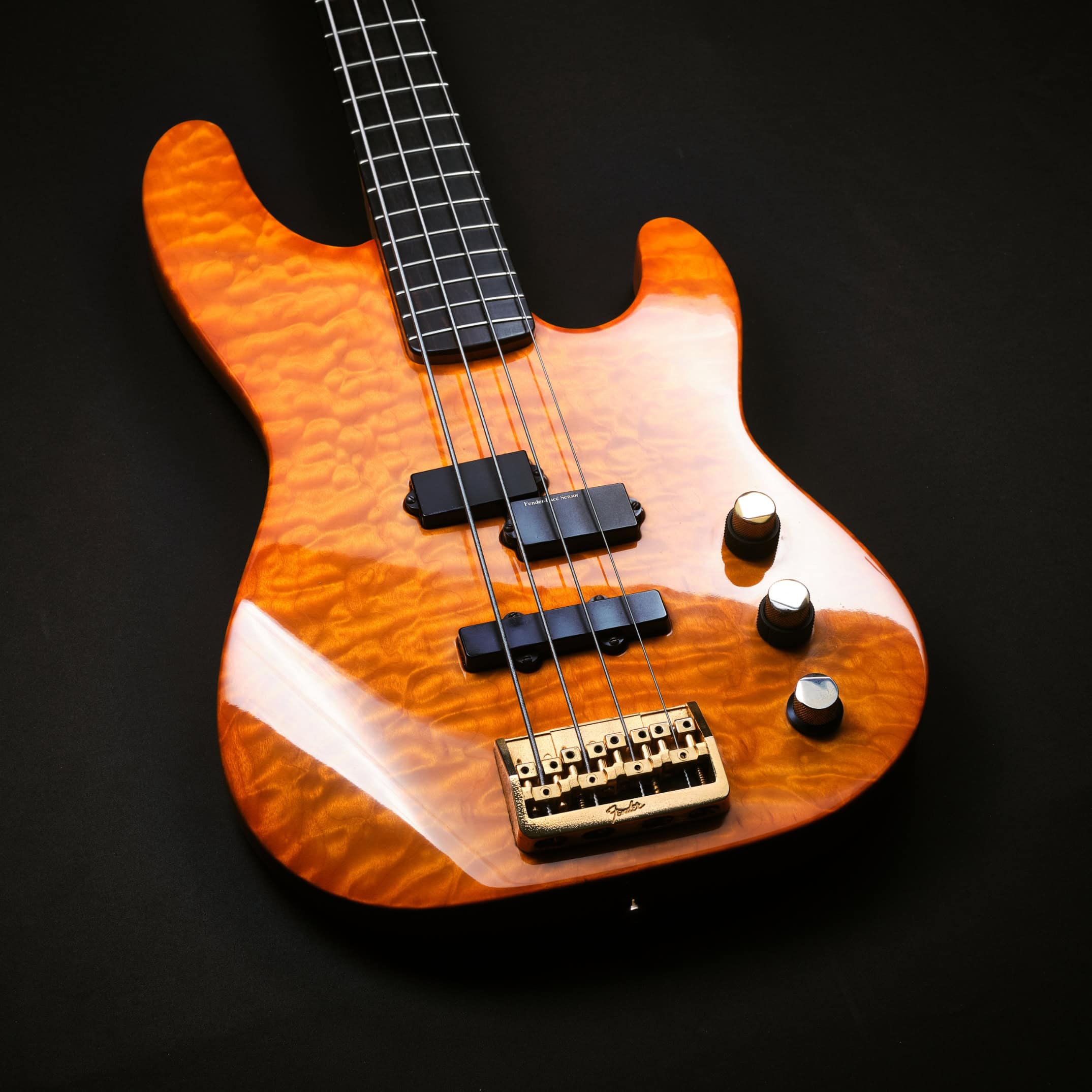 Pre-owned Fender 40th Anniversary Precision Bass Deluxe Amber 1991 (1)