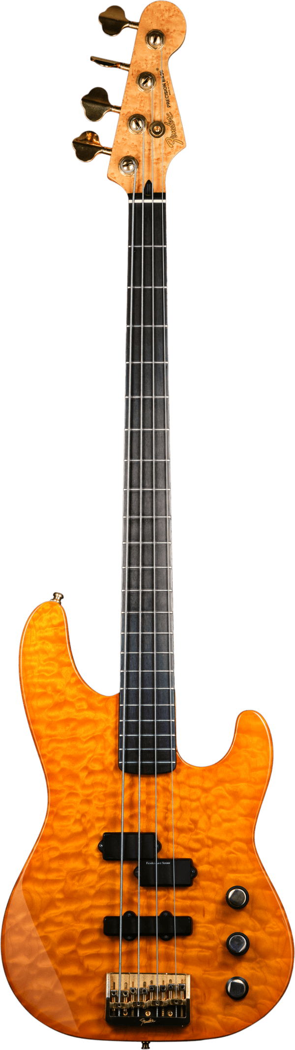 Pre-owned Fender 40th Anniversary Precision Bass Deluxe Amber 1991