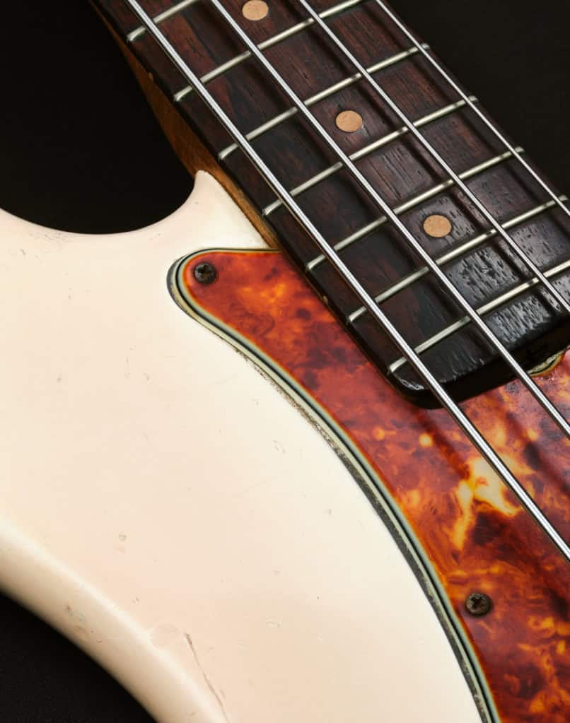 Pre-owned Fender Precision Bass Olympic White 1964 OHSC (4)