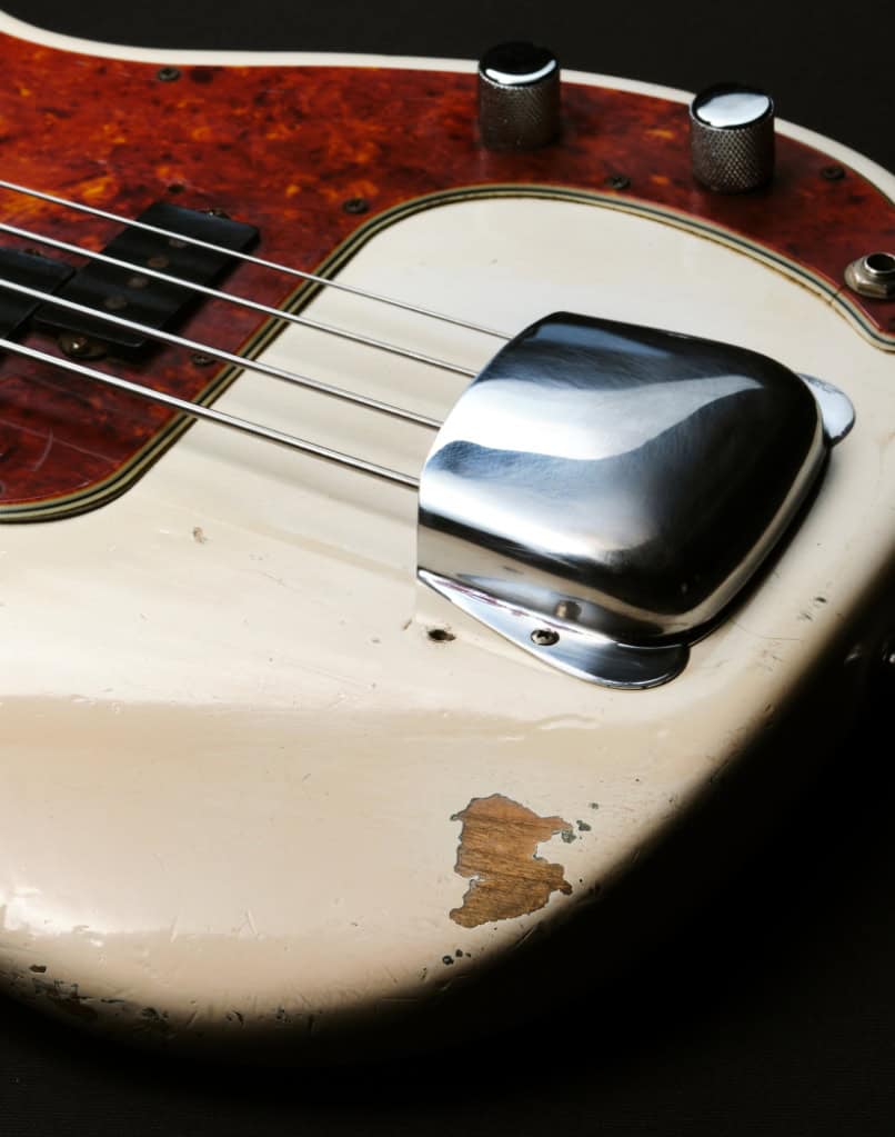Pre-owned Fender Precision Bass Olympic White 1964 OHSC (5)