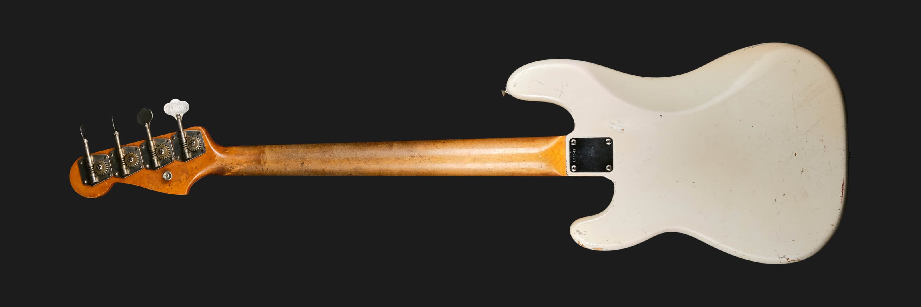 Pre-owned Fender Precision Bass Olympic White 1964 OHSC (8)